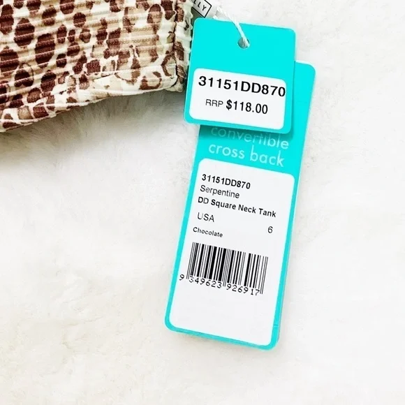 NWT Seafolly DD Serpentine Snakeskin Print Bikini Top - Picture 5 of 8